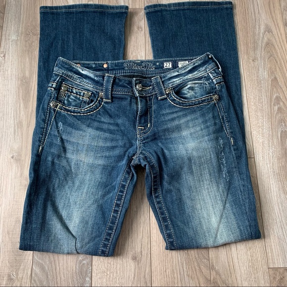 Miss Me boot cut jeans Je5688b2l Size 27 - Picture 3 of 7